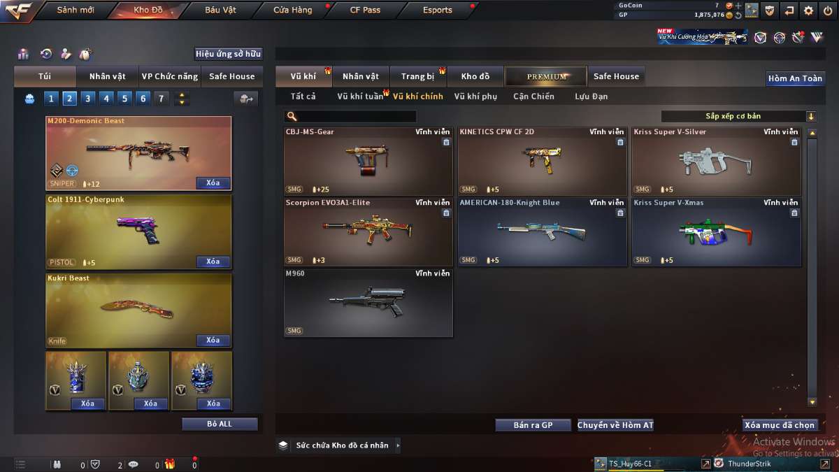 shop acc cf uy tin gia re